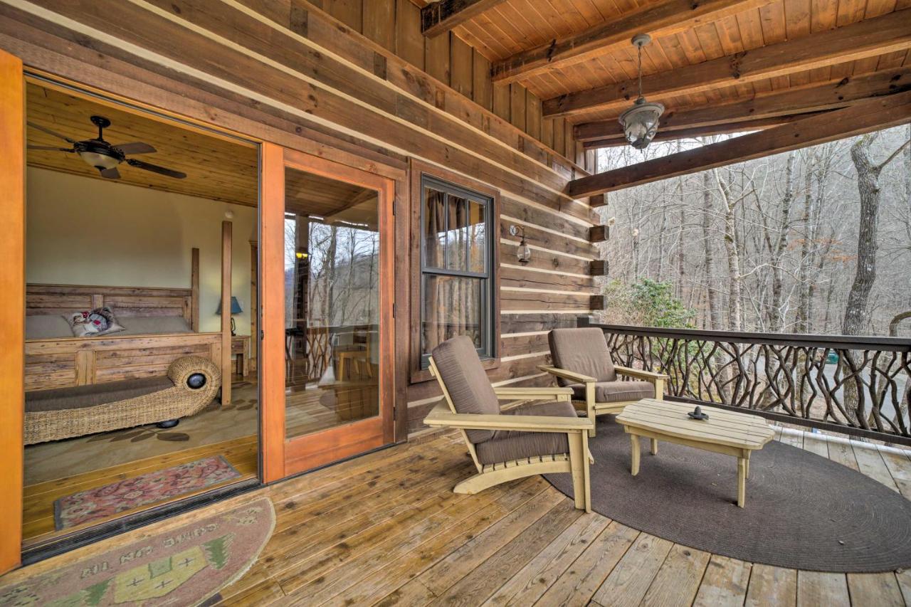 Luxury Cabin Rental In Franklin With Private Hot Tub Buitenkant foto
