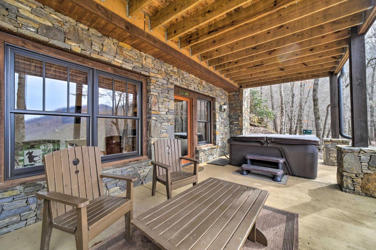 Luxury Cabin Rental In Franklin With Private Hot Tub Buitenkant foto