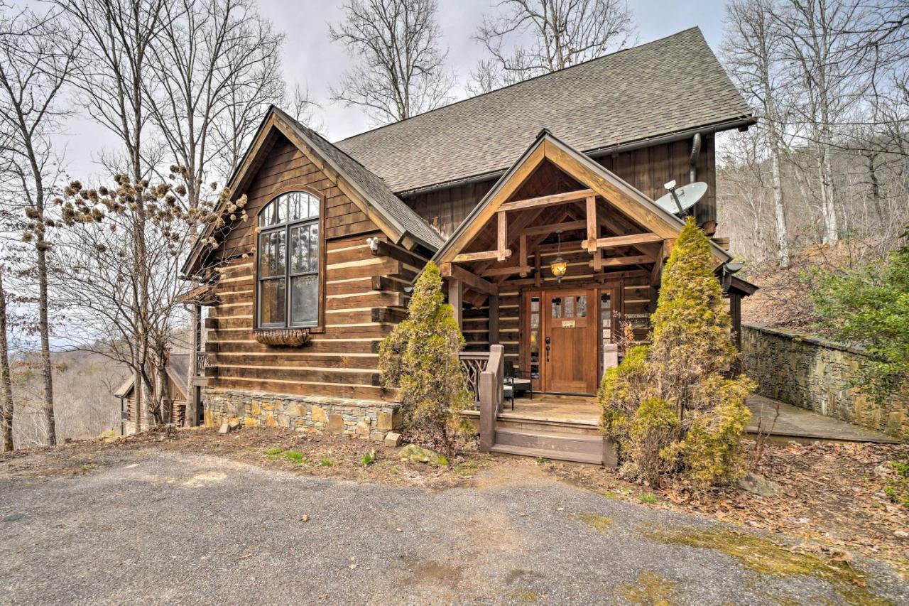 Luxury Cabin Rental In Franklin With Private Hot Tub Buitenkant foto